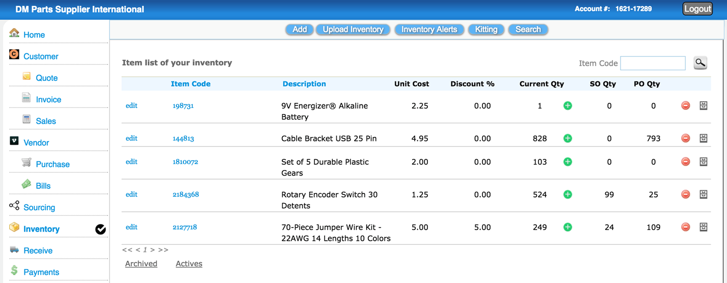 Online Manufacturing Inventory Invoicing Software