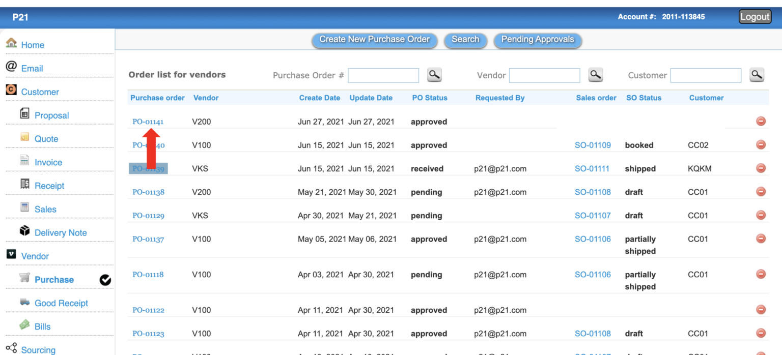 Link Order Link a purchase order to a sales order | Purchase Order, Inventory ...