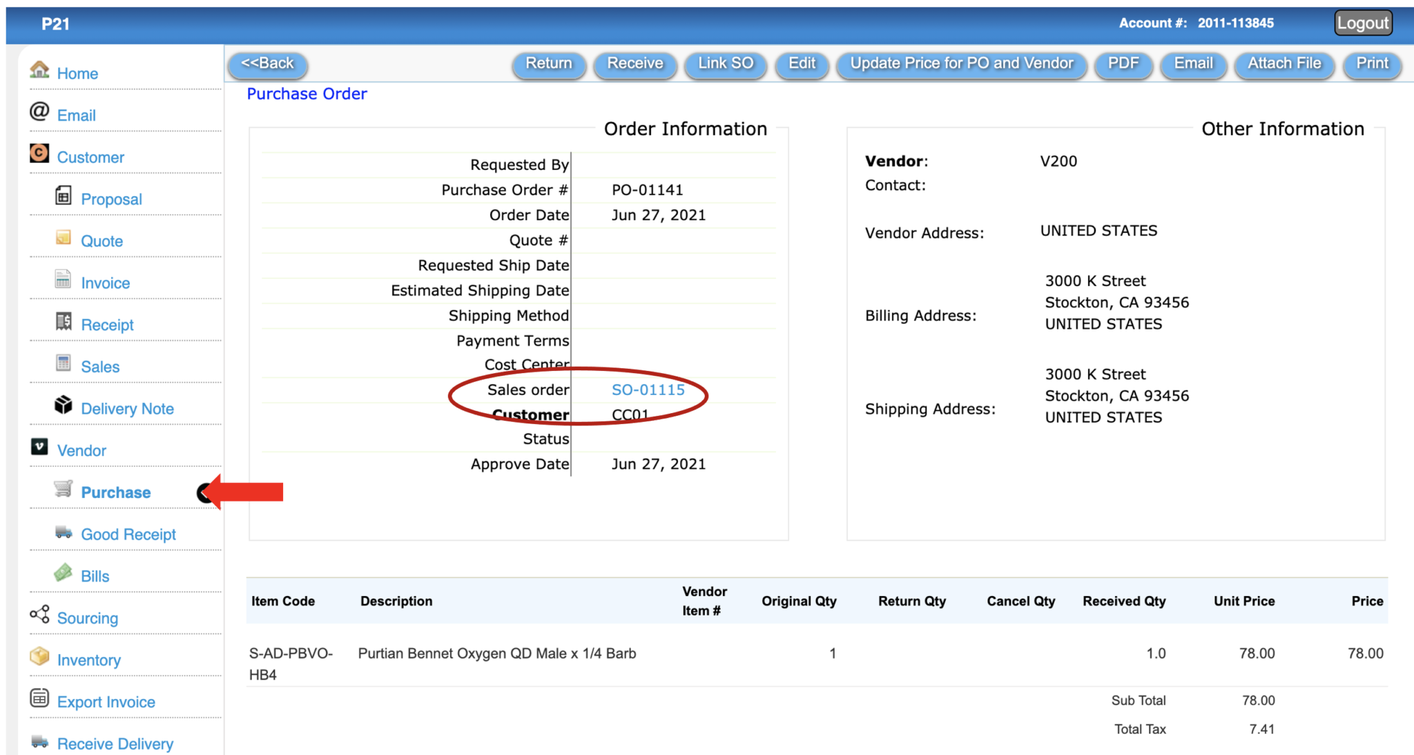 Link a purchase order to a sales order | Purchase Order, Inventory ...
